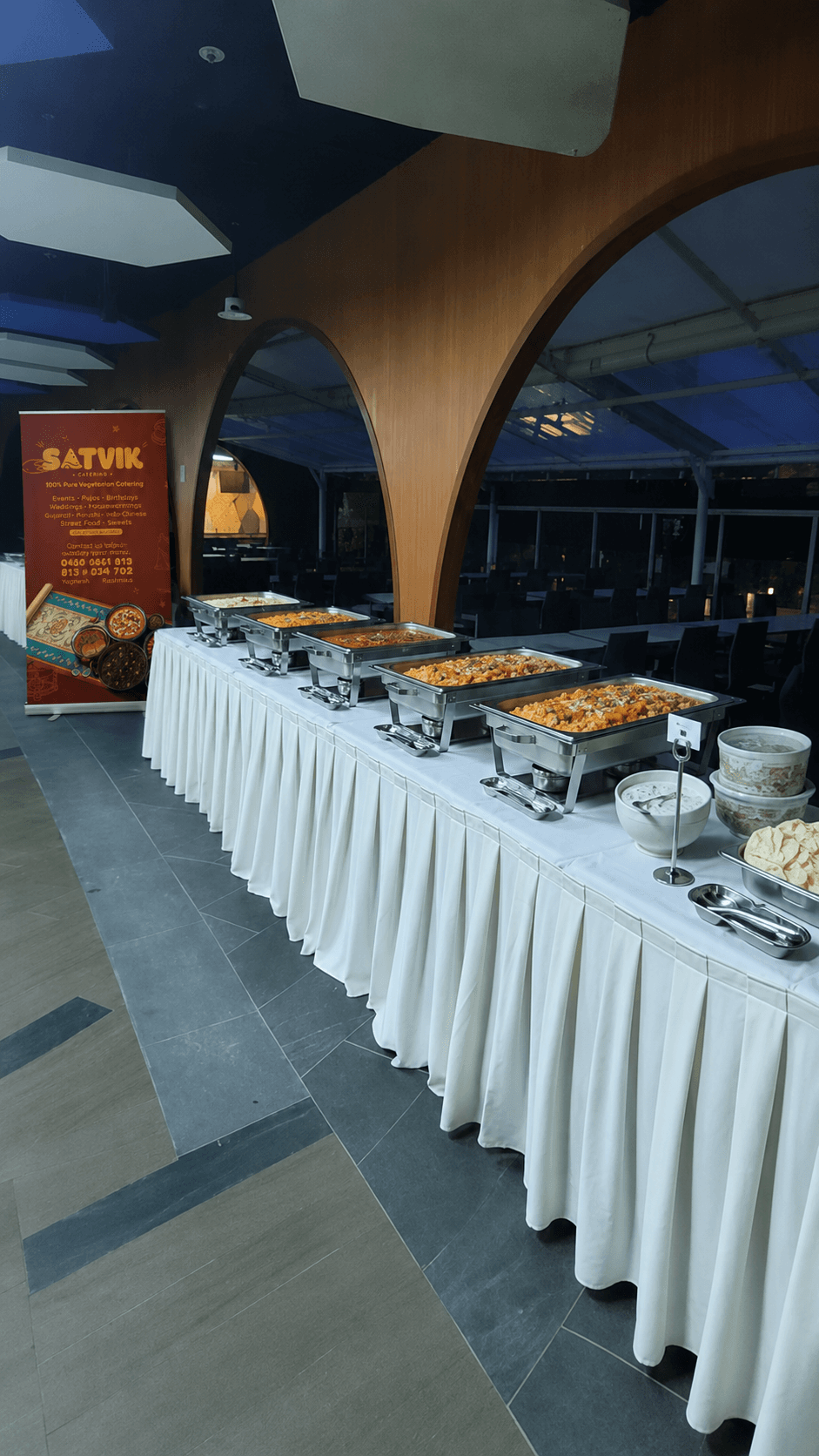 Recent corporate catering setup — details pending confirmation